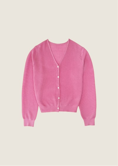 細膩柔滑開襟衫-莓果1