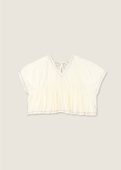 V領浪漫刺繡小衫1