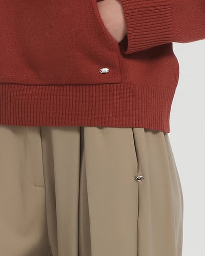 witharch軟料西裝褲-卡其6