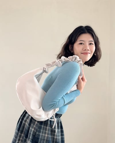 2way光澤側背包-杏2