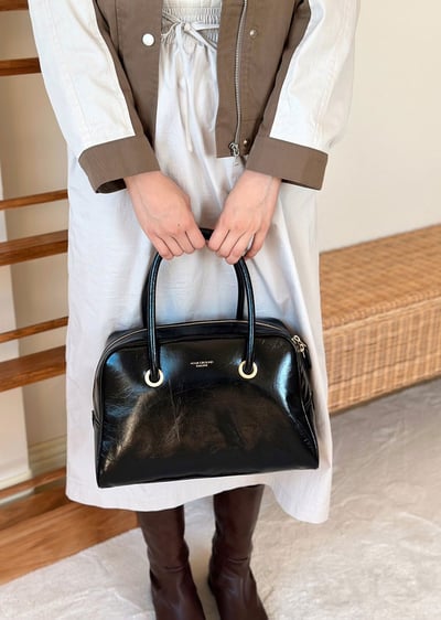 頭層牛皮波士頓包9