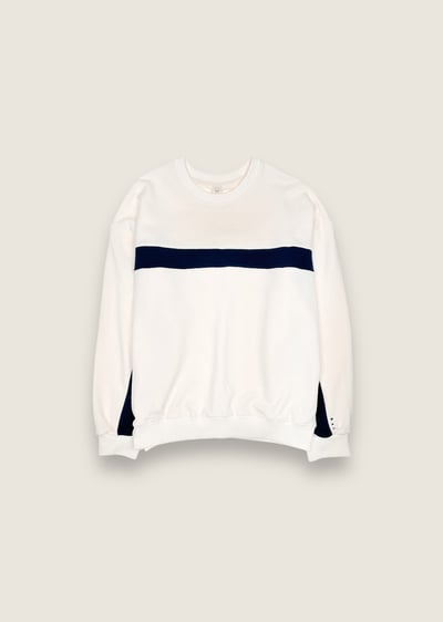 韓國圓領撞色大學tee1