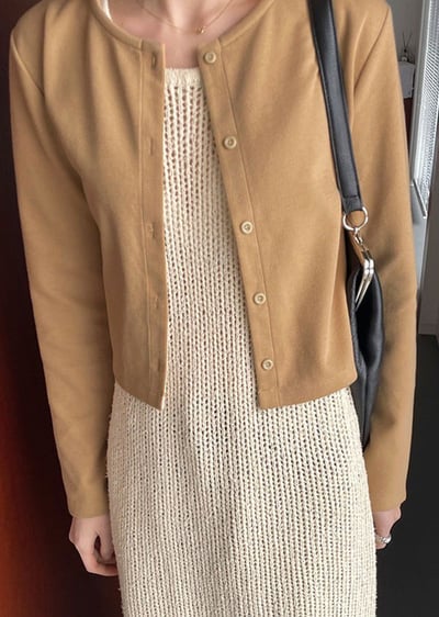 棉質極簡舒彈外衫5