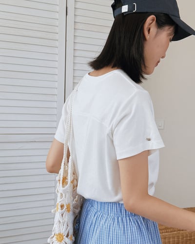 witharch莫代爾弧線tee-白5