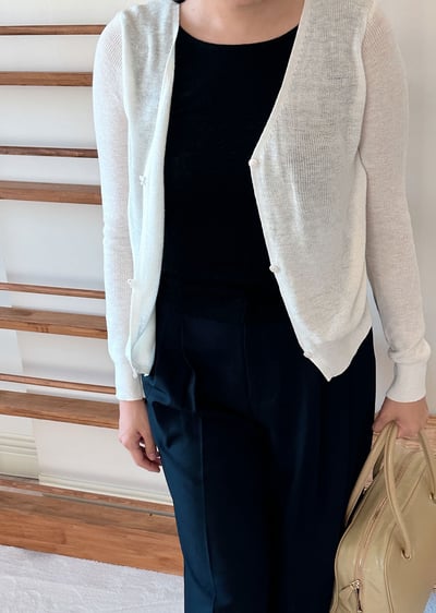 韓國假兩件針織衫14