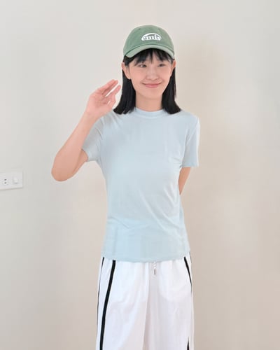 Q彈天絲基礎tee-藍3