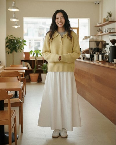 POLO領拉格蘭毛衣-黃2