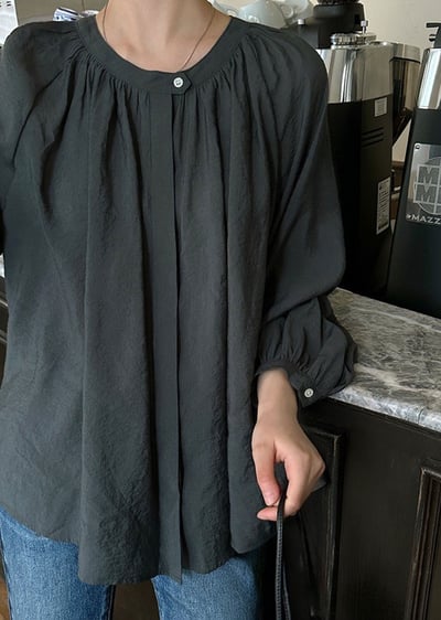 典雅微光澤扣衫2