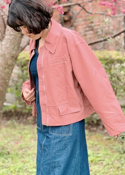 莓果皮革騎士夾克5