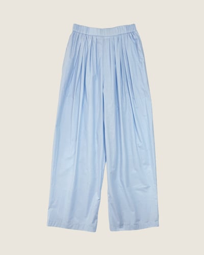 清爽輕盈休閒萬能褲-藍2