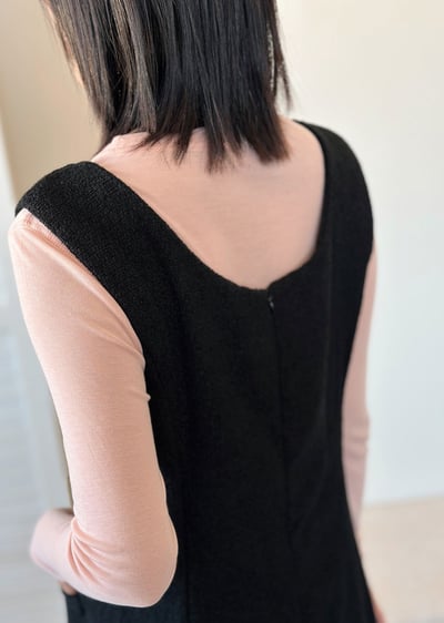 金扣花呢背心洋裝6