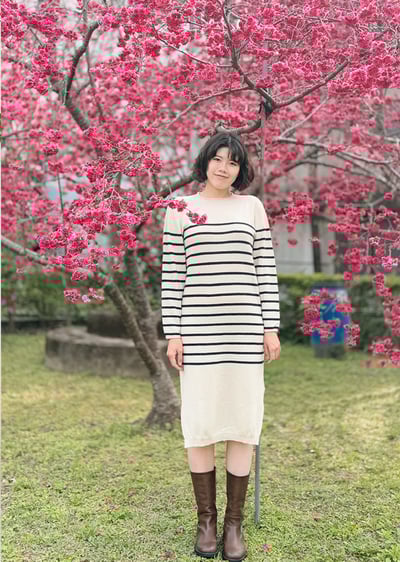 3D法式條紋洋裝2