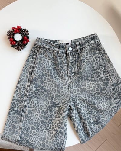 法式豹紋牛仔褲4