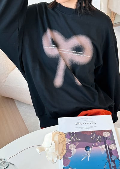 時髦蝴蝶結大學Tee5