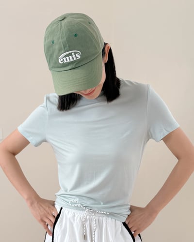 Q彈天絲基礎tee-藍8