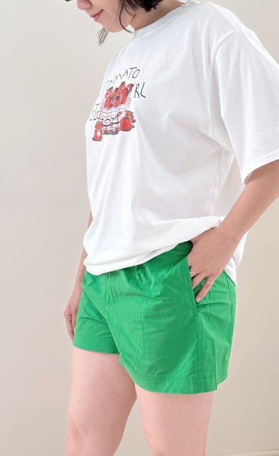 亮眼時髦萬能短褲-綠4