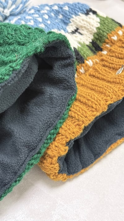 witharch手工羊羊帽-綠4