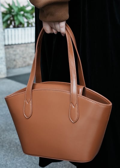 韓國極簡手提包(真皮)1