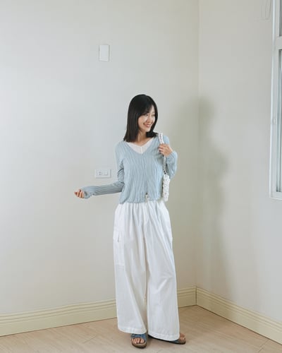 紋理假兩件針織衫4