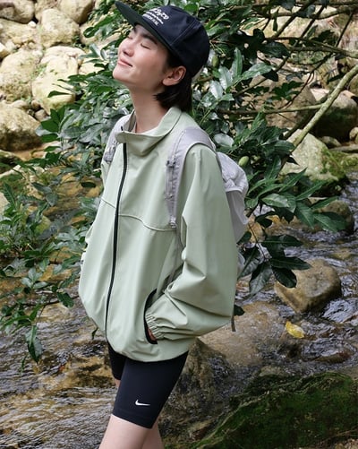 立領衝鋒衣外套1