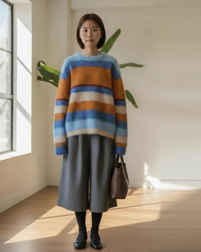 色彩千層糕毛衣1