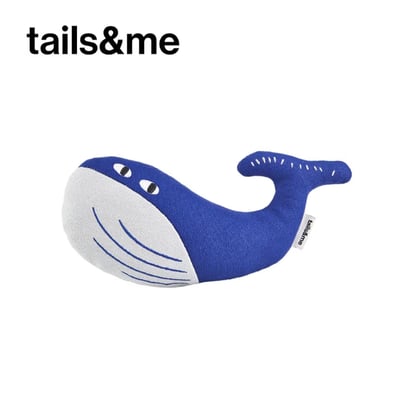 tails&me 尾巴與我 尾巴毛夥伴 寵物貓草玩具—鯨魚1