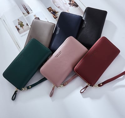 女士錢包 長款錢夾 拉鏈長皮夾  n5654