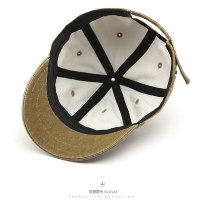 日系街頭短檐棒球帽 純色光板鴨舌帽 戶外運動防曬遮陽帽 潮流百搭 時尚帽子 出遊必備 男女通用 四季帽款 n6003811