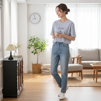 春夏可愛斑點狗 短袖T恤 韓系日系 純棉透氣 寬鬆顯瘦 正韓感 萌系插畫 ins百搭 n600042