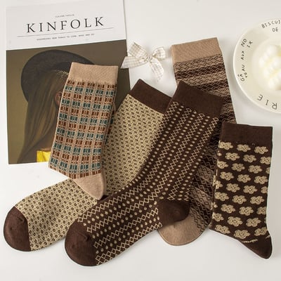 美拉德襪子 中筒襪ins潮襪 百搭棉襪 267