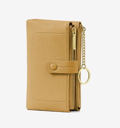 日系中長款多卡位 收納兩折零錢包  n5705