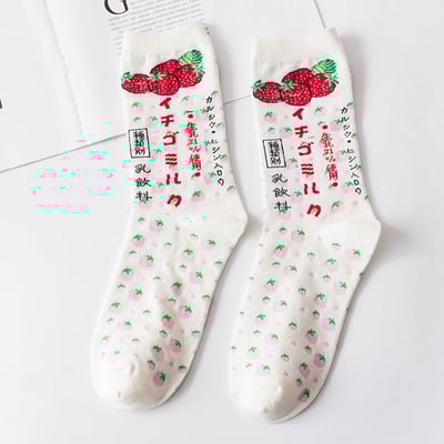 日系卡通  中筒街頭休閒 百搭潮襪  649