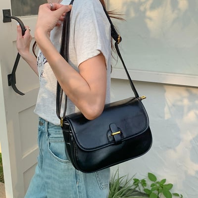 斜挎包 新款復古小方包 小眾腋下包 5221