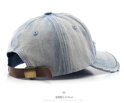 日系復古水洗牛仔帽 個性純色鴨舌帽 防曬遮陽棒球帽 戶外休閒 百搭男女 潮流帽子  通勤 出遊 必備 帽子配件 n600409
