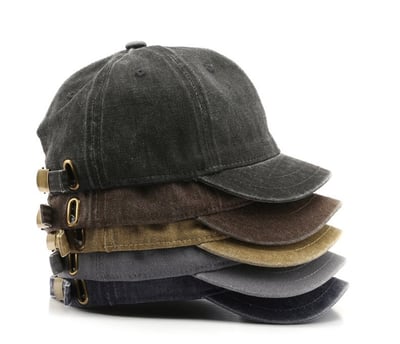 日系街頭短檐棒球帽 純色光板鴨舌帽 戶外運動防曬遮陽帽 潮流百搭 時尚帽子 出遊必備 男女通用 四季帽款 n600382