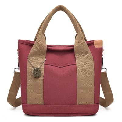 熱銷韓版高檔帆布包 手提袋手拎包 5055