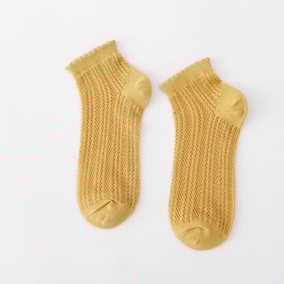 日系鏤空透氣短襪   757