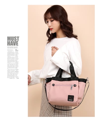 防水牛津布 韓版簡約 斜挎手提單肩包 5024