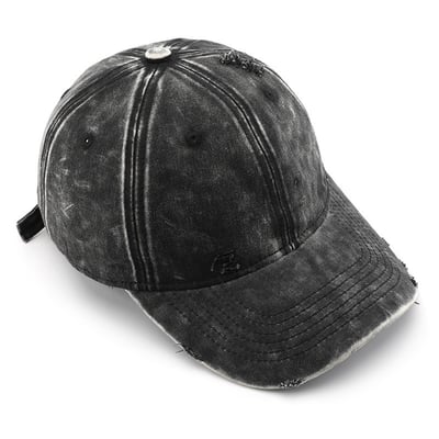 日系復古 破洞做舊 純色 鴨舌帽 棒球帽 戶外 出行 防曬 遮陽帽 百搭 潮流 n600371