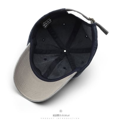 復古水洗做舊拼接棒球帽 時尚潮流男女 防曬遮陽鴨舌帽 百搭 個性 休閒 戶外 帽 四季必備 n600345