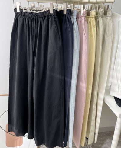 韓系花苞腰闊腿褲 3011