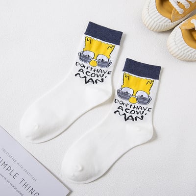 卡通韓版 可愛中筒襪子 男女款ins潮襪   945