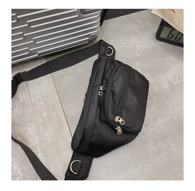 胸包/腰包 日系學生挎包 (黑色不帶鏈條)  5557