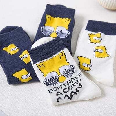 卡通韓版 可愛中筒襪子 男女款ins潮襪   942