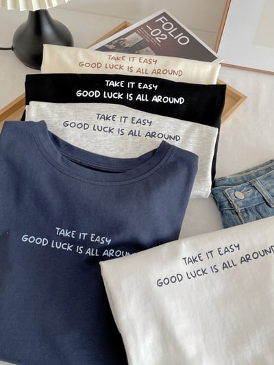 夏季白色短袖T恤 女薄款寬鬆上衣 高級感百搭 休閒時尚 氣質 潮流 簡約 爆款 n600061