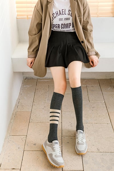 街頭潮襪不對稱小腿襪 186