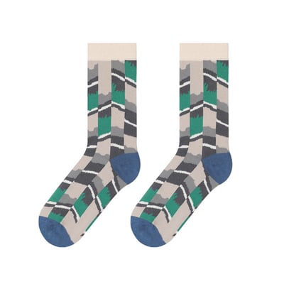 設計感中性潮流 男襪韓版中筒襪  733