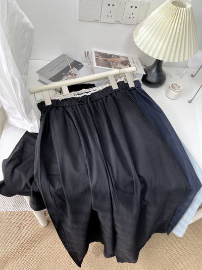 韓系花苞腰闊腿褲 3012