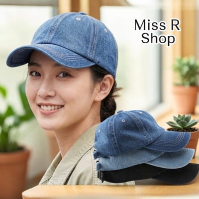 韓版日系純色牛仔棒球帽 男女情侶百搭 防曬遮陽鴨舌帽 休閒 戶外 四季 潮流 時尚 百搭 n600311
