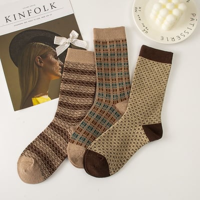 美拉德襪子 中筒襪ins潮襪 百搭棉襪 266